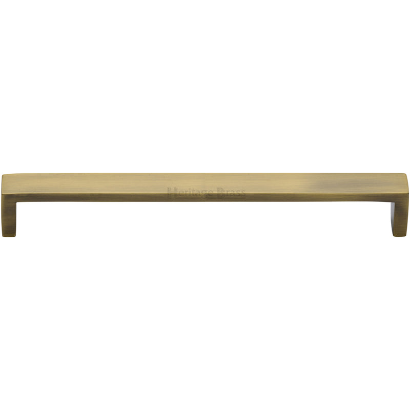 Heritage Brass Cabinet Pull Wide Metro Design 203mm CTC Antique Finish - C4520 203-AT - Choice Handles