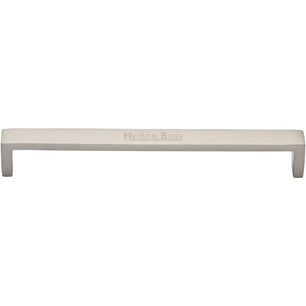 Heritage Brass Cabinet Pull Wide Metro Design 203mm CTC Satin Nickel Finish - C4520 203-SN - Choice Handles