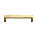 Heritage Brass Cabinet Pull Hammered Wide Metro Design 101mm CTC Polished Brass Finish - C4525 101-PB - Choice Handles