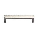 Heritage Brass Cabinet Pull Hammered Wide Metro Design 101mm CTC Polished Nickel Finish - C4525 101-PNF - Choice Handles