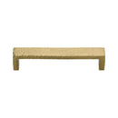 Heritage Brass Cabinet Pull Hammered Wide Metro Design 101mm CTC Satin Brass Finish - C4525 101-SB - Choice Handles