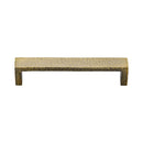 Heritage Brass Cabinet Pull Hammered Wide Metro Design 128mm CTC Antique Brass Finish - C4525 128-AT - Choice Handles