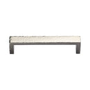 Heritage Brass Cabinet Pull Hammered Wide Metro Design 128mm CTC Polished Nickel Finish - C4525 128-PNF - Choice Handles