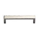 Heritage Brass Cabinet Pull Hammered Wide Metro Design 160mm CTC Polished Nickel Finish - C4525 160-PNF - Choice Handles