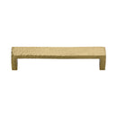 Heritage Brass Cabinet Pull Hammered Wide Metro Design 160mm CTC Satin Brass Finish - C4525 160-SB - Choice Handles