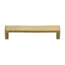 Heritage Brass Cabinet Pull Hammered Wide Metro Design 192mm CTC Satin Brass Finish - C4525 192-SB - Choice Handles