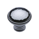 Heritage Brass Cabinet Knob Hand Beaten Design 32mm Polished Chrome finish - C4545-PC - Choice Handles