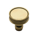 Heritage Brass Cabinet Knob Venetian Design 32mm Polished Brass finish - C4547-PB - Choice Handles