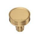 Heritage Brass Cabinet Knob Venetian Design 32mm Satin Brass finish - C4547-SB - Choice Handles