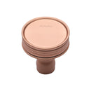 Heritage Brass Cabinet Knob Venetian Design 32mm Satin Rose Gold finish - C4547-SRG - Choice Handles