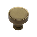 Heritage Brass Cabinet Knob Florence Design 32mm Antique finish - C4549-AT - Choice Handles