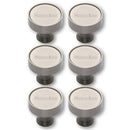 Heritage Brass Cabinet Knob Florence Design 32mm Satin Nickel finish - C4549-SN - Choice Handles