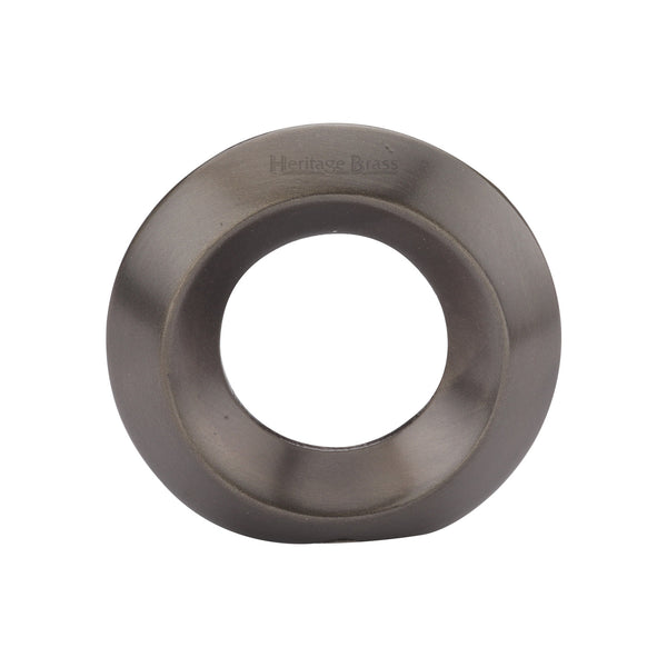 Heritage Brass Cabinet Knob Ring Design 40mm Matt Bronze finish - C4553-MB - Choice Handles