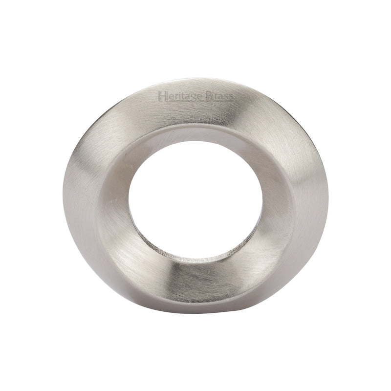 Heritage Brass Cabinet Knob Ring Design 40mm Satin Nickel finish - C4553-SN - Choice Handles