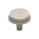 Heritage Brass Flat Round Knob Design 32 mm Satin Nickel finish
 - C4592 32-SN - Choice Handles
