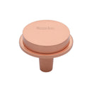 Heritage Brass Flat Round Knob Design 32 mm Satin Rose Gold finish
 - C4592 32-SRG - Choice Handles