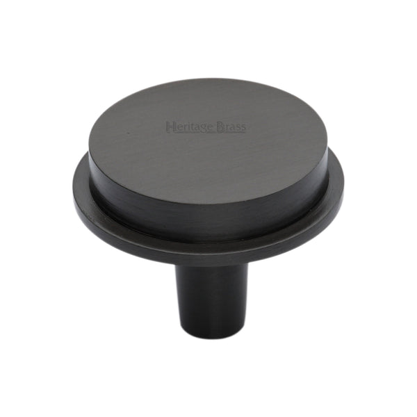 Heritage Brass Flat Round Knob Design 38 mm Matt Bronze finish
 - C4592 38-MB - Choice Handles