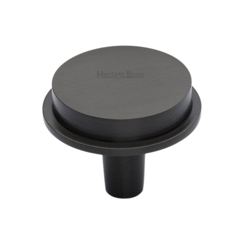 Heritage Brass Flat Round Knob Design 38 mm Matt Bronze finish
 - C4592 38-MB - Choice Handles