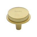 Heritage Brass Flat Round Knob Design 38 mm Polished Brass finish
 - C4592 38-PB - Choice Handles