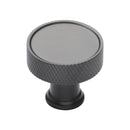 Heritage Brass Cabinet Knob Florence Knurled Design 32mm Matt Bronze finish - C4648 32-MB - Choice Handles