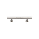 Heritage Brass Cabinet Pull Square Design with Footings 96mm CTC Satin Nickel finish - C4760 96-SN - Choice Handles