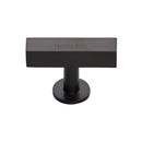 Heritage Brass Cabinet Knob Symmetrical Square Design 44mm Matt Bronze finish - C4765-MB - Choice Handles