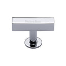 Heritage Brass Cabinet Knob Symmetrical Square Design 44mm Polished Chrome finish - C4765-PC - Choice Handles