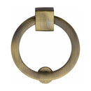 Heritage Brass Round Drop Pull 63mm Antique Brass finish - C6321 63-AT - Choice Handles