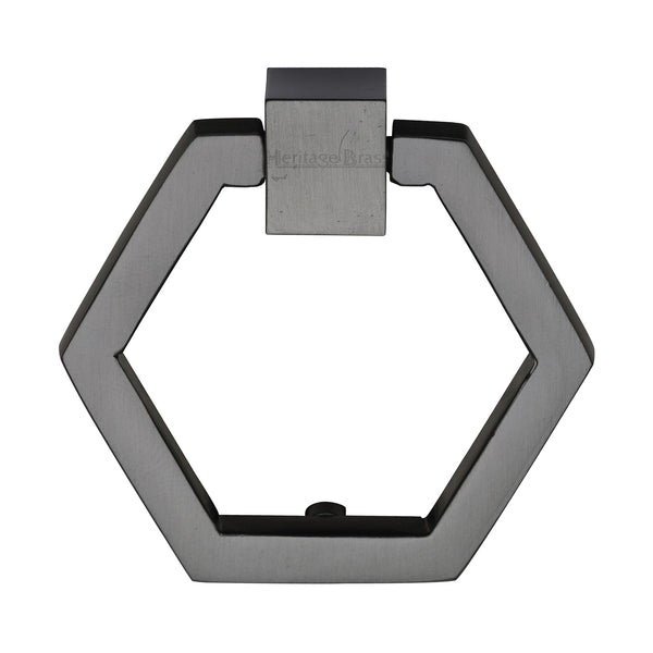 Heritage Brass Cabinet Drop Pull Hexagon Design 51mm Matt Bronze finish - C6334-MB - Choice Handles