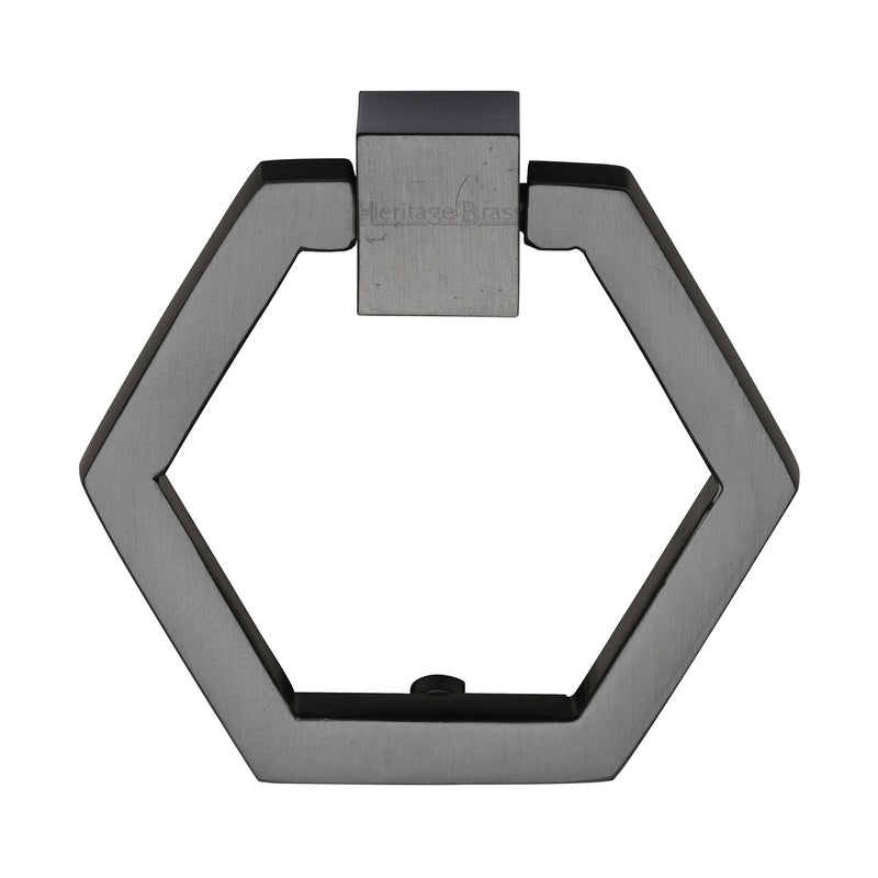 Heritage Brass Cabinet Drop Pull Hexagon Design 51mm Matt Bronze finish - C6334-MB - Choice Handles