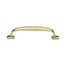 Heritage Brass Cabinet Pull Durham Design 128mm CTC Polished Brass Finish - C7213 128-PB - Choice Handles