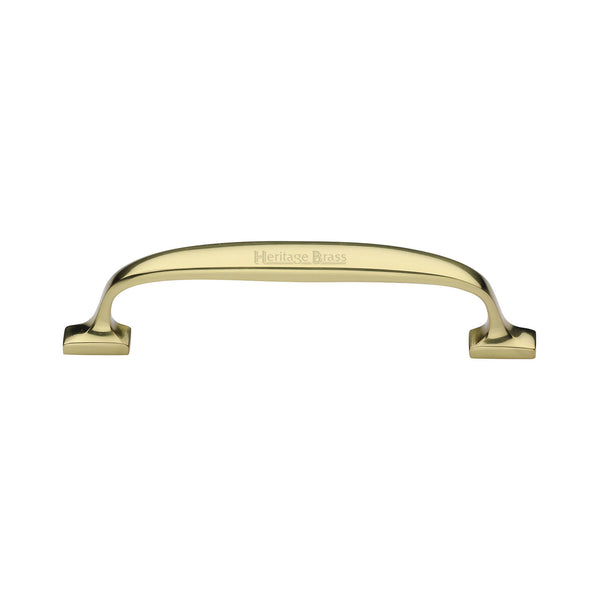 Heritage Brass Cabinet Pull Durham Design 128mm CTC Polished Brass Finish - C7213 128-PB