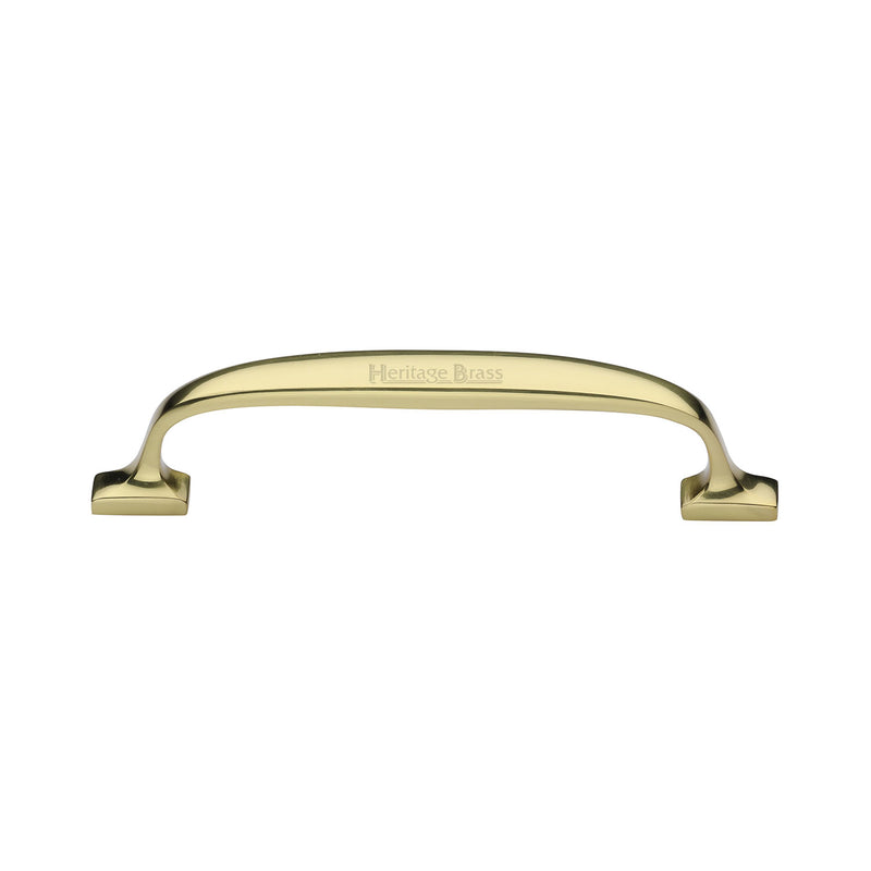 Heritage Brass Cabinet Pull Durham Design 128mm CTC Polished Brass Finish - C7213 128-PB