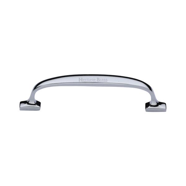 Heritage Brass Cabinet Pull Durham Design 128mm CTC Polished Chrome Finish - C7213 128-PC - Choice Handles