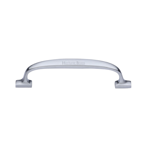 Heritage Brass Cabinet Pull Durham Design 128mm CTC Satin Chrome Finish - C7213 128-SC - Choice Handles
