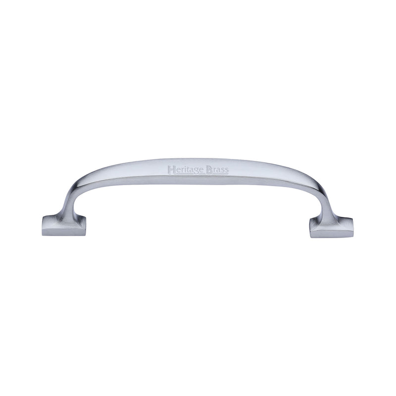 Heritage Brass Cabinet Pull Durham Design 128mm CTC Satin Chrome Finish - C7213 128-SC - Choice Handles
