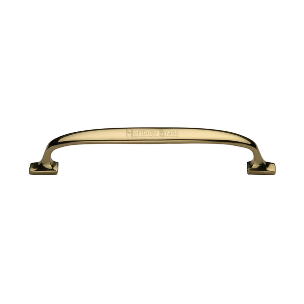 Heritage Brass Cabinet Pull Durham Design 160mm CTC Polished Brass Finish - C7213 160-PB