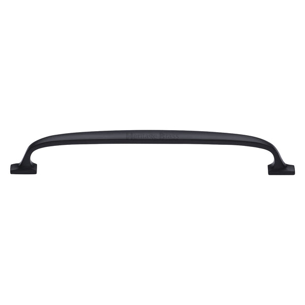 Heritage Brass Cabinet Pull Durham Design 203mm CTC Matt Black Finish - C7213 203-BKMT - Choice Handles