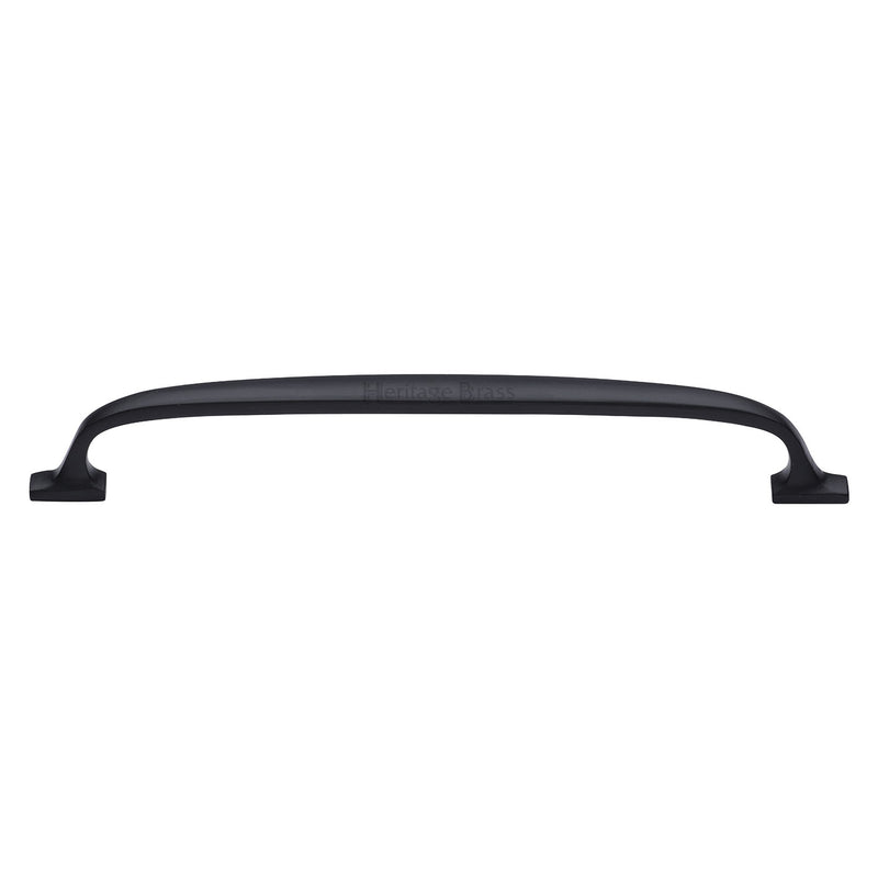 Heritage Brass Cabinet Pull Durham Design 203mm CTC Matt Black Finish - C7213 203-BKMT - Choice Handles