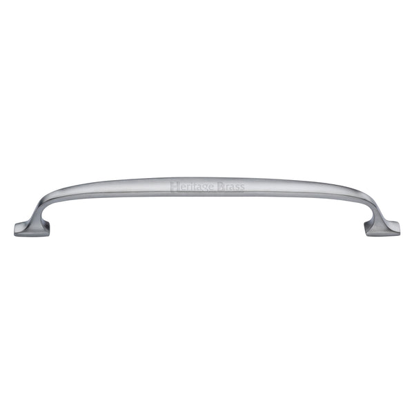 Heritage Brass Cabinet Pull Durham Design 203mm CTC Satin Chrome Finish - C7213 203-SC - Choice Handles