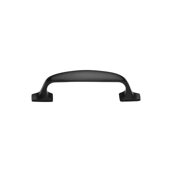 Heritage Brass Cabinet Pull Durham Design 76mm CTC Matt Black Finish - C7213 76-BKMT - Choice Handles