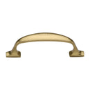 Heritage Brass Cabinet Pull Durham Design 76mm CTC Polished Brass Finish - C7213 76-PB - Choice Handles