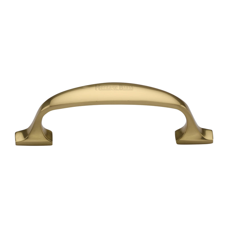 Heritage Brass Cabinet Pull Durham Design 76mm CTC Polished Brass Finish - C7213 76-PB - Choice Handles