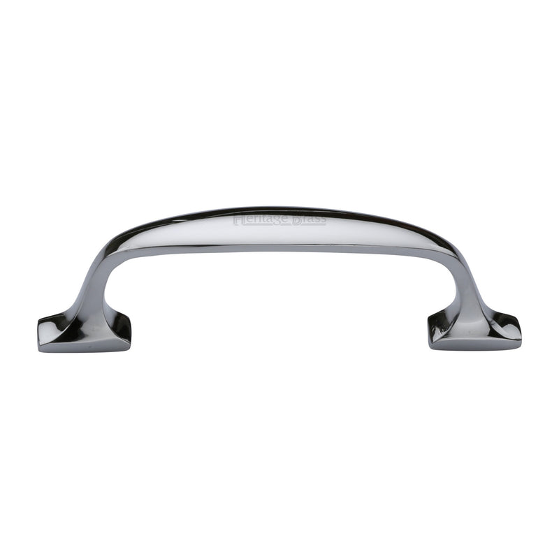 Heritage Brass Cabinet Pull Durham Design 76mm CTC Polished Chrome Finish - C7213 76-PC - Choice Handles