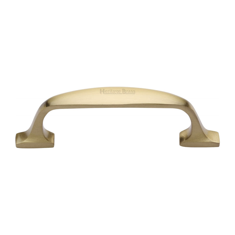 Heritage Brass Cabinet Pull Durham Design 76mm CTC Satin Brass Finish - C7213 76-SB - Choice Handles