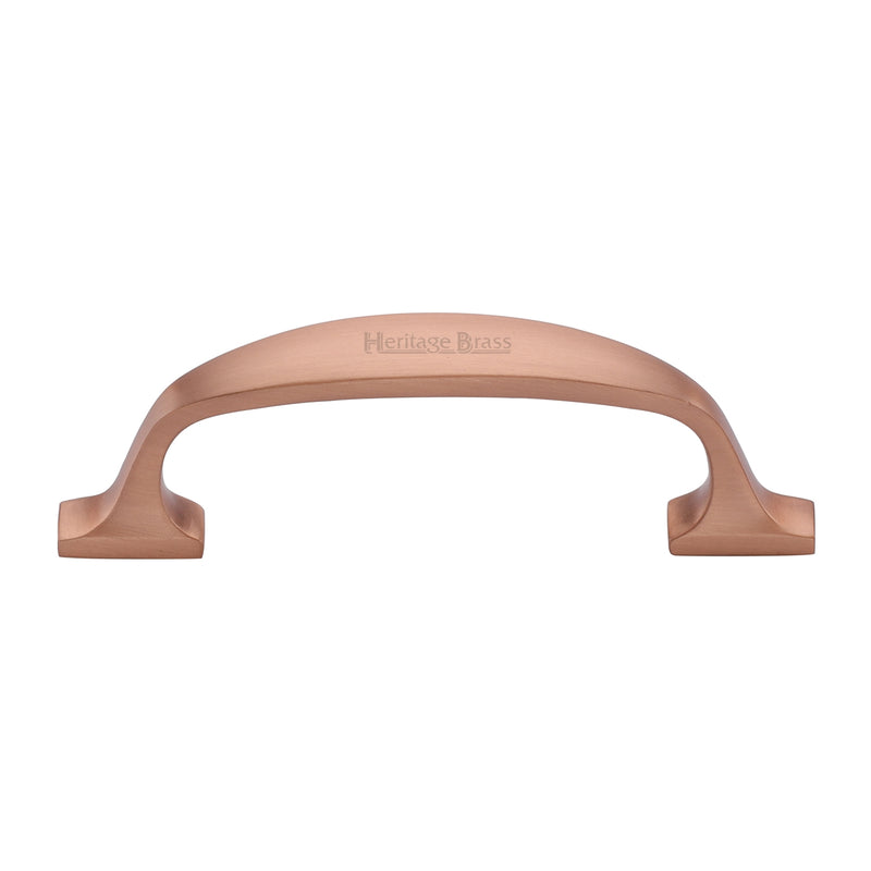 Heritage Brass Cabinet Pull Durham Design 76mm CTC Satin Rose Gold Finish - C7213 76-SRG - Choice Handles