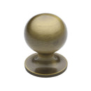Heritage Brass Cabinet Knob Ball Design 25mm Antique Brass finish - C8321 25-AT - Choice Handles