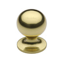 Heritage Brass Cabinet Knob Ball Design 25mm Polished Brass finish - C8321 25-PB - Choice Handles