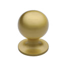 Heritage Brass Cabinet Knob Ball Design 25mm Satin Brass finish - C8321 25-SB - Choice Handles