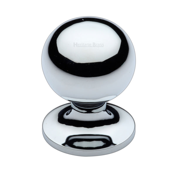 Heritage Brass Cabinet Knob Ball Design 32mm Polished Chrome finish - C8321 32-PC - Choice Handles